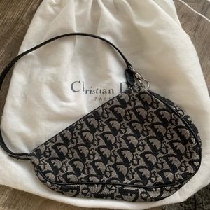 Vintage Dior Mini Saddle Bag
